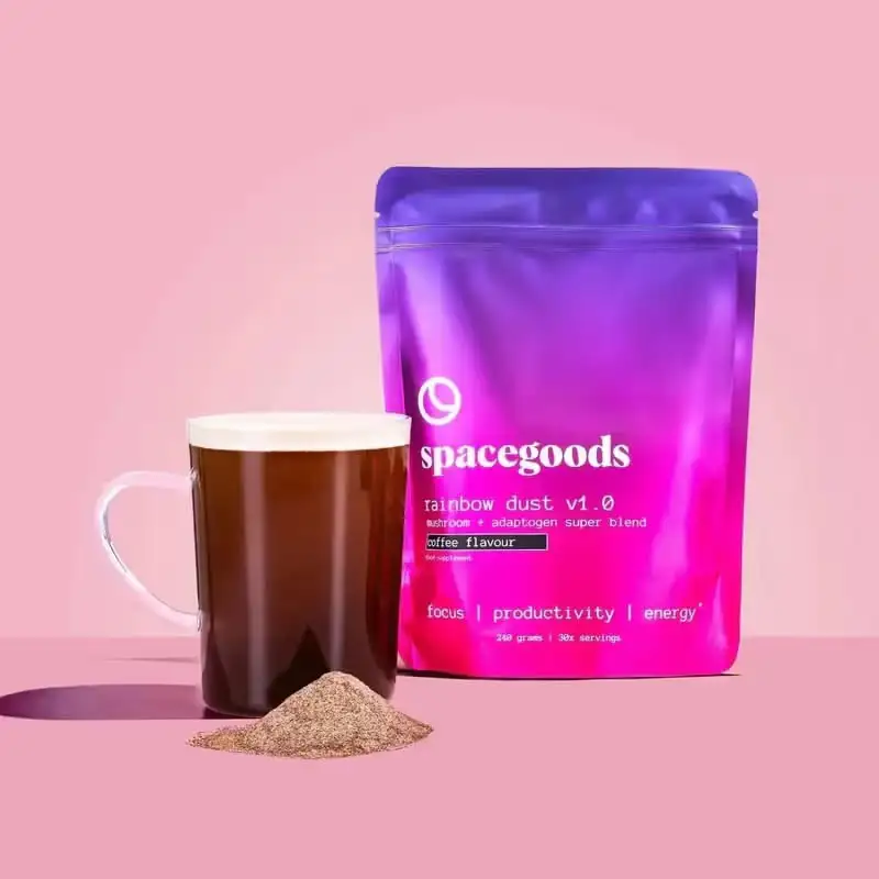 Rainbow Dust by Spacegoods, bag of mushroom coffee